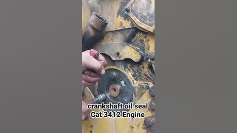 Installation of Crankshaft Oil Seal CAT Engine 3412 #engine #mechanic #shorts