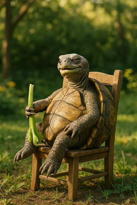 #TurtleEating #CelerySnack #RelaxedTurtle