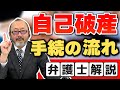 【自己破産】自己破産の具体的な流れを解説。自己破産考えている人必見！