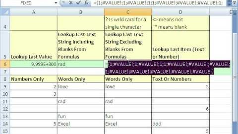 Excel Magic Trick 454: Get Last Number or Word or Anything 4 Amazing LOOKUP functions