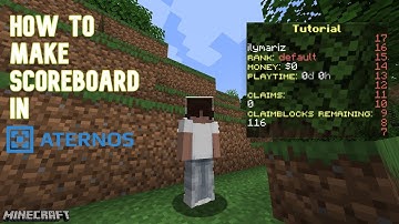 HOW TO MAKE SCOREBOARD IN ATERNOS | SimpleScore Plugin (2023)