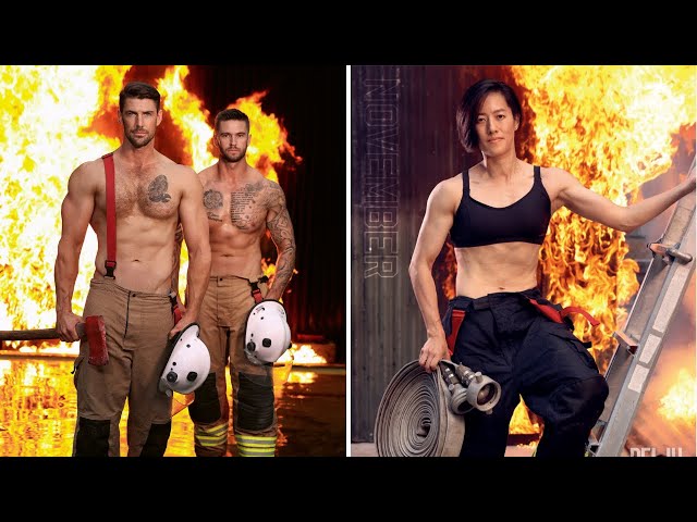 Australian Firefighters Posed With Taiwan's Firefighters For Their