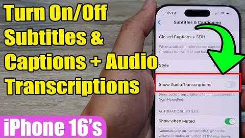📱 How to Turn On/Off Subtitles & Captions + Audio Transcriptions 🎥 | iPhone 16/Pro Max/Plus (iOS 18)