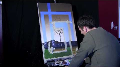 Abstract Landscape time lapse painting "Choose Your Path" by Tim Gagnon www.timgagnon.com