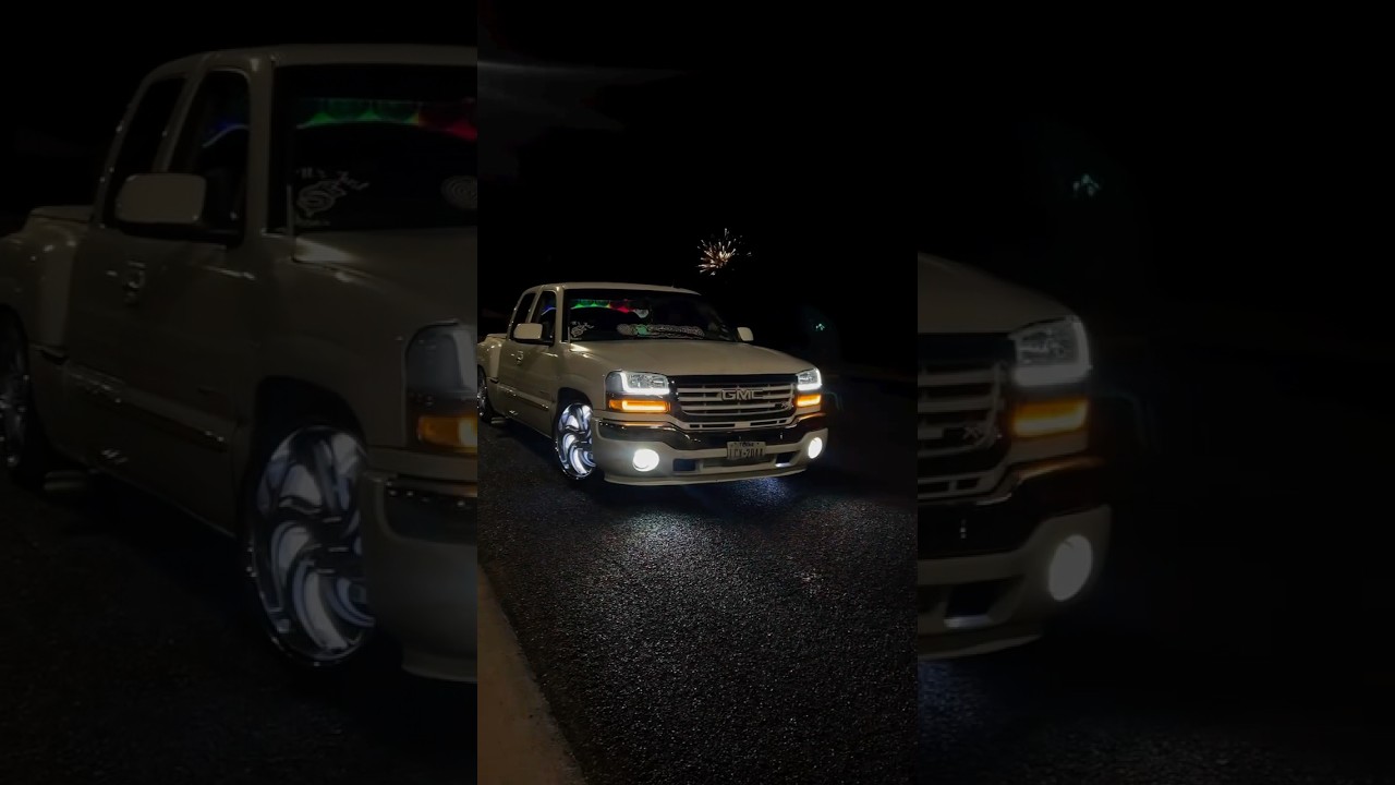 GMC Sirrra Stepside Tuckin 24s Infamous Wheels 