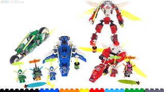 LEGO Ninjago Kai's Mech Jet, Jay & Lloyd's Velocity Racers review! 71707 71709