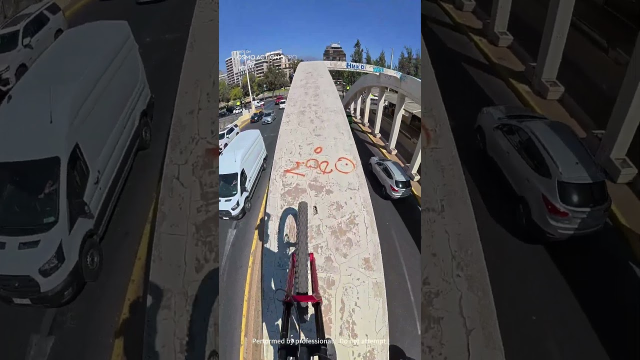 😂 "Cyclist vs. Red Light: Bridge Wins!" 