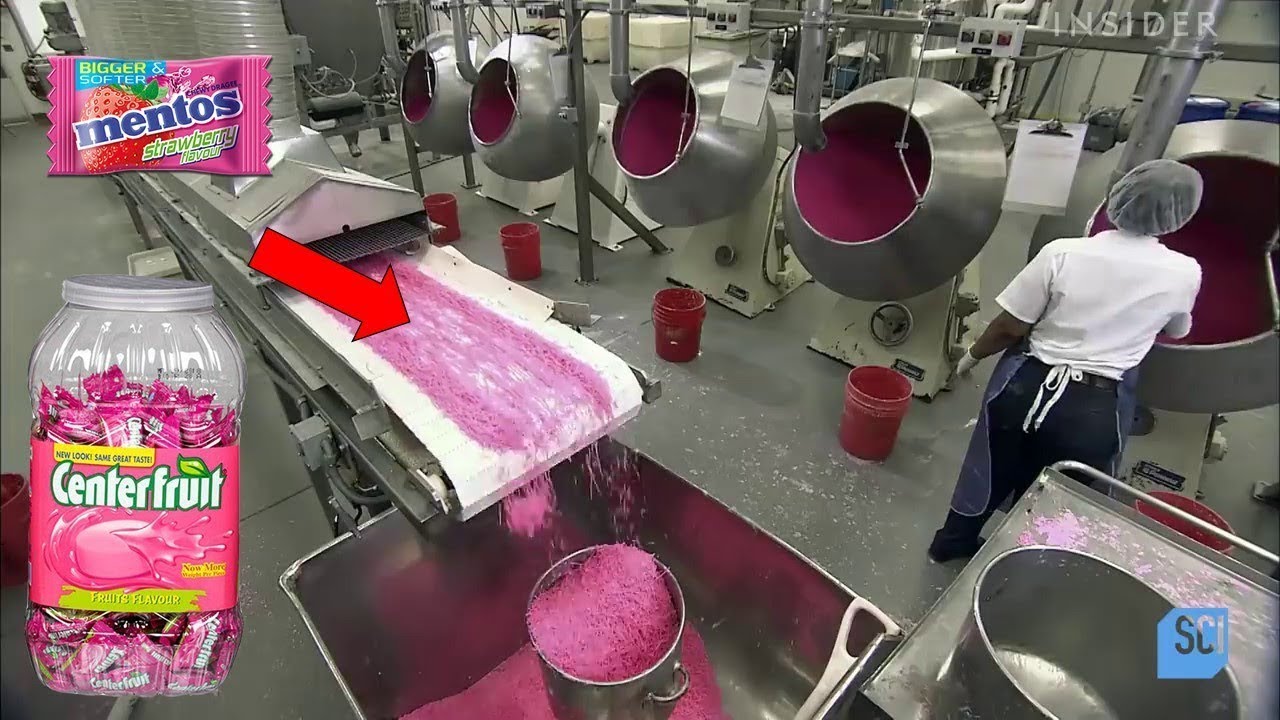 इस तरह फैक्ट्री में बनता है chewing gum Chewing Gum Making Factory