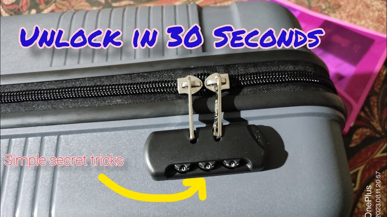 how to reset safari bag lock