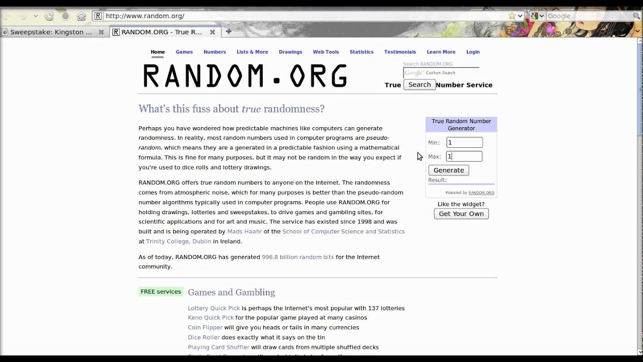 Sweepstake Winner: Omnipotence - www.usaforums.us