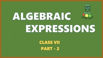 ALGEBRAIC EXPRESSIONS - PART 2 - CLASS 7 MATHEMATICS