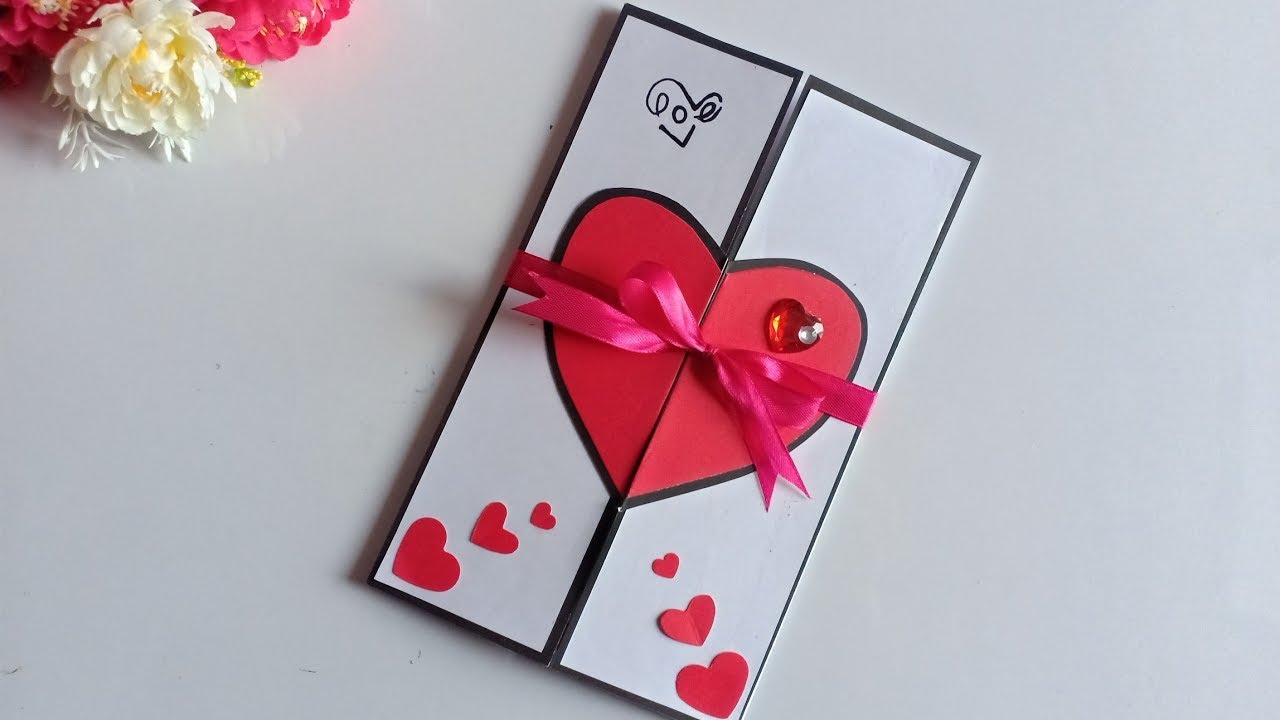 how to make greeting card for valentine day