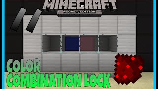 Super Compact Color Combination Lock in Mcpe - Mcpe Redstone Creations