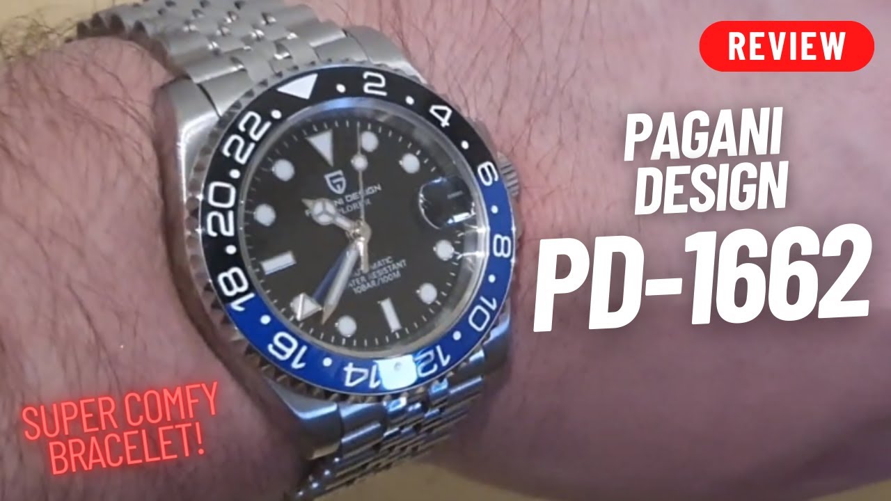 WATCH REVIEW: PAGANI DESIGN GMT BLACK/BLUE CERAMIC BEZEL 40MM SS 