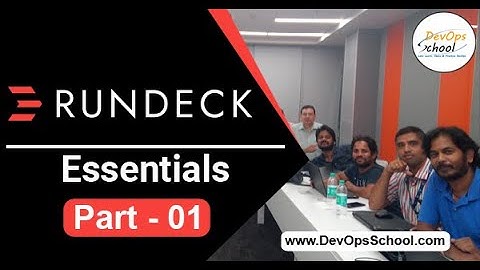 Rundeck Fundamental Tutorial by Rajesh Kumar in 2020 Part-1