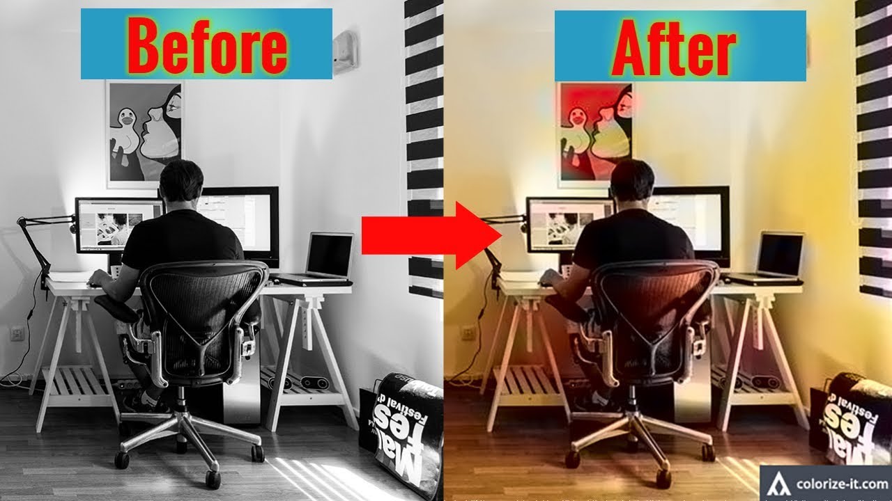 Black and White to Colorize Photo in 10 Seconds gaming logo