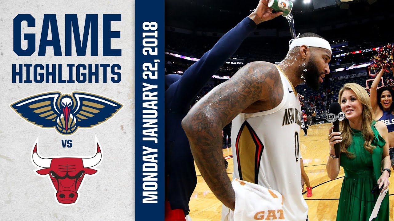 lonzo ball injury New Orleans Pelicans Highlights vs. Chicago Bulls - 1/22/18