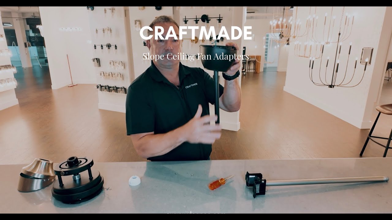 slope ceiling fan adapter
