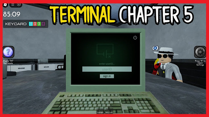 Roblox Terminal [Escape Room] CHAPTER 5 Walkthrough (English)