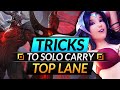 How to SOLO CARRY as a Top Laner - PRO Tricks You MUST ABUSE to Climb - LoL Tips Guide