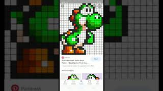 Green Yoshi Pixel Art