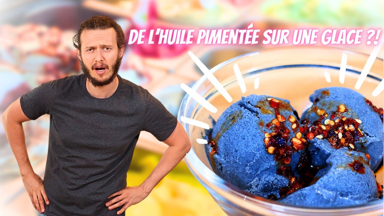 Glace au sésame noir maison