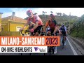 Rapid peloton action  milanosanremo 2023 onbike highlights