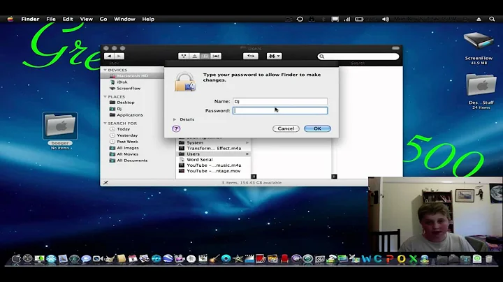 How to change your home folder on snow leopard