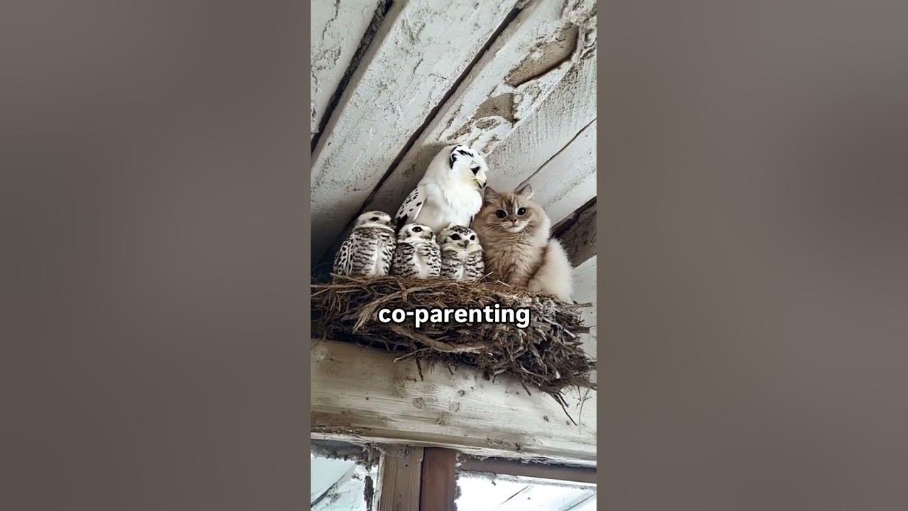 Good Dad #reels #shorts #owl #cat Good Dad #reels #shorts #owl #cat