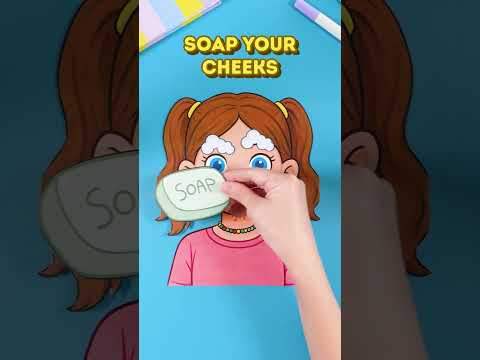 Learn Face Hygiene 🧼👃 Easy Steps for Kids! #shorts #learn