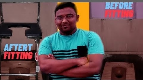 wall moted pvc chair | pvc kamod stool | Portable pvc commode chair fitting installation