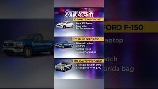 Winter Springs police are warning people to lock their cars