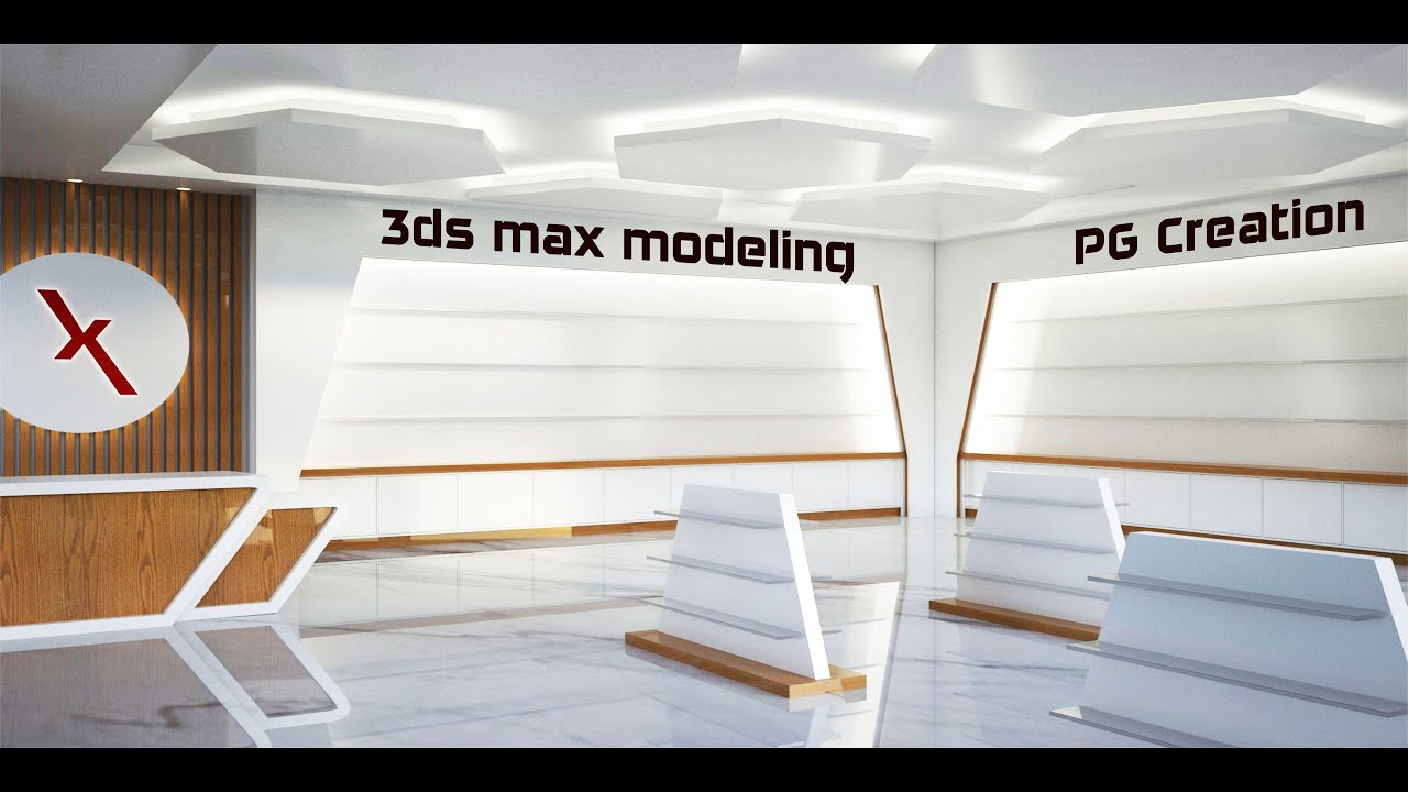 How to create shop model in 3DS MAX - YouTube