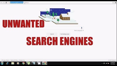 How To Remove Unwanted Search Engines | From Google Chrome