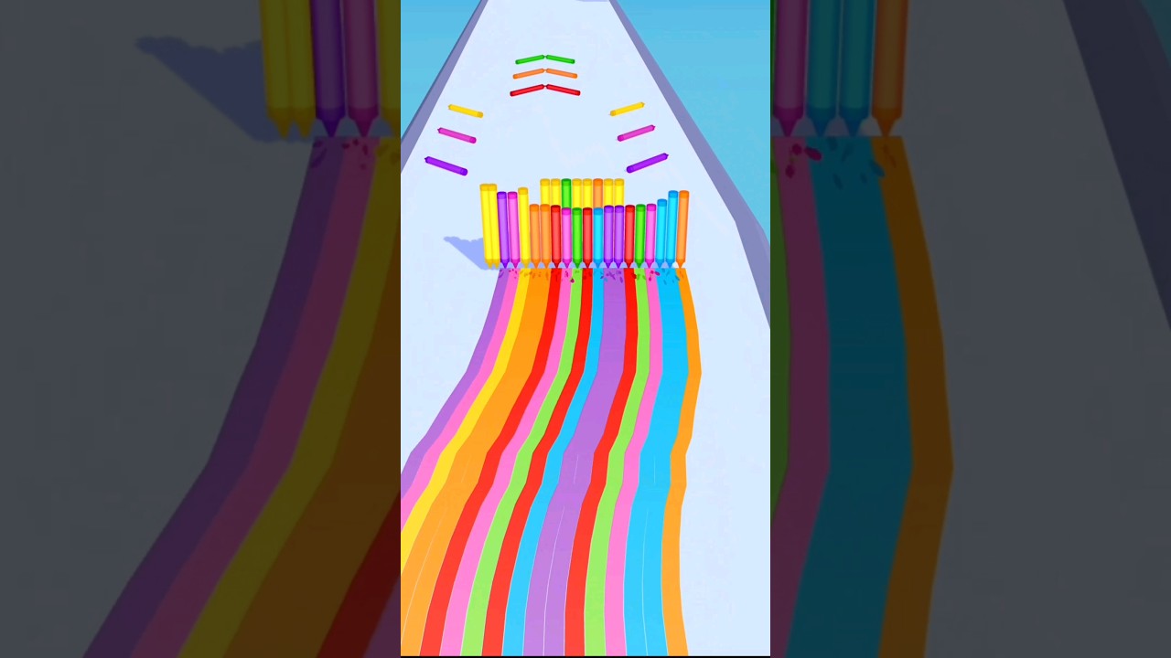 ✏Color Pencil Run All Levels Gameplay 
