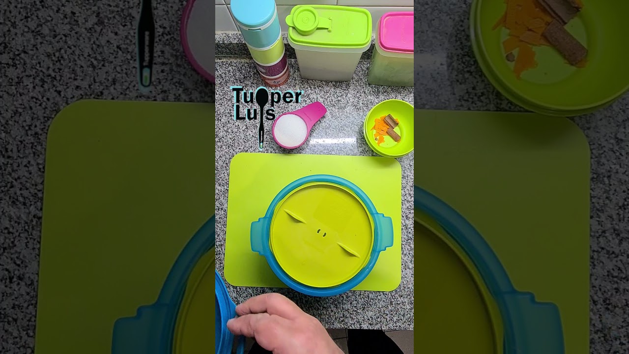 🥗arroz con leche. en arrocera tupperware