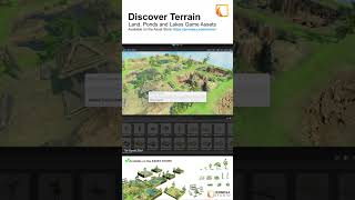 Terrain Land Ponds And Lakes Game Asset For Unity #3d #blender #gamedev  #unity3d  #gameasset