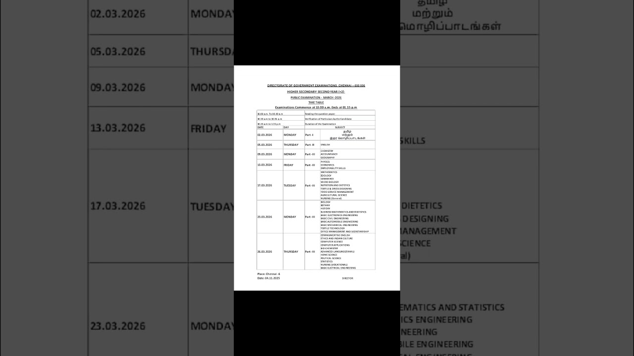 SSLC,+1,+2 PUBLIC EXAM DATE ANNOUNCED 04/12/2025 ALL QUESTION EVARY DAY MY CHENNAL