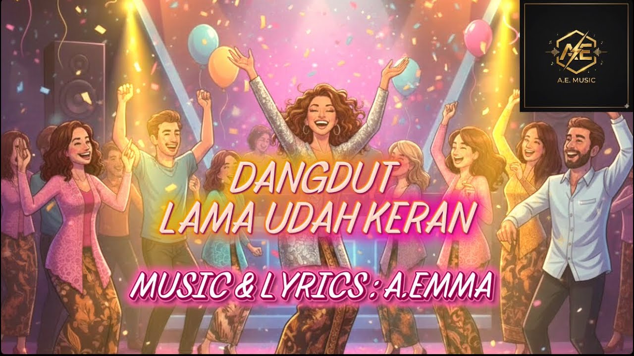 DANGDUT LAMA UDAH KERAN (OFFICIAL LYRICS VIDEO) -ANNE EMMA MUSIC