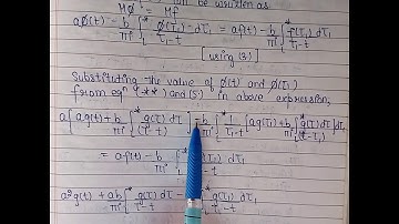 Sol of Cauchy type singular IE