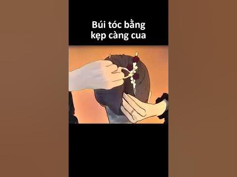 Búi tóc bằng kẹp càng cua cực đơn giản #shorts - YouTube