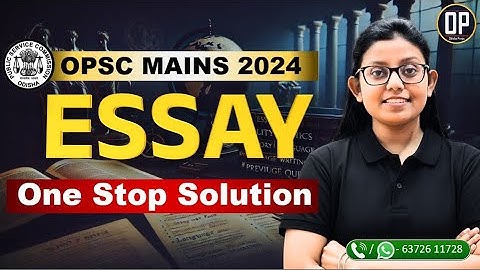 Dominate Essay Paper in OPSC OCS | OPSC OAS Mains 2024 | Odisha preps