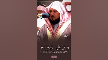 ﴿فَاستَقِم كَما أُمِرتَ وَمَن تابَ مَعَكَ..🥺🕋 تلاوة خاشعة لفضيلة الشيخ د. #ماهر_المعيقلي