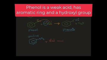 Phenol vs aniline