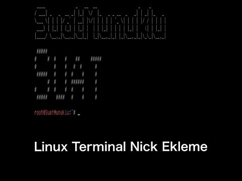 Writing Nick Name or Text on Linux Terminal (BASH) Screen