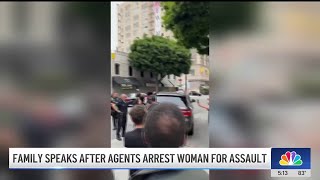 Family of US citizen detained by federal agents in LA speaks out