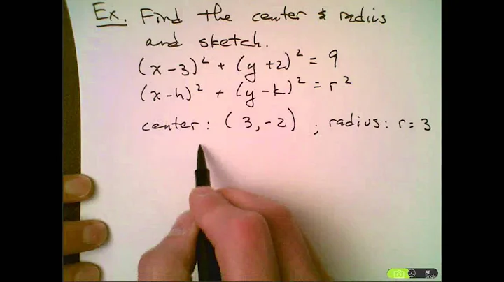 Conic Sections Part 1 - Circles