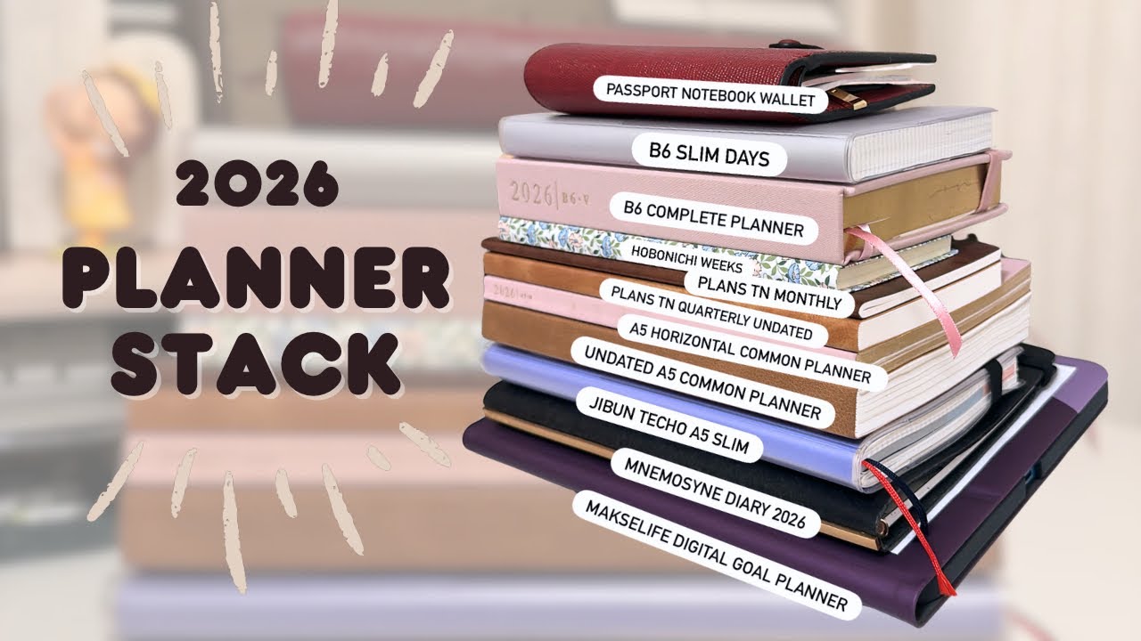 Планировщик на 2026 год | при участии Sterling Ink, Just Scribble, Hobonichi, Jibun Techo и других