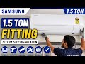 🔥 Samsung 1.5 Ton Split AC Installation Done Successfully ❄️Aaj humne Samsung Split AC ka complete