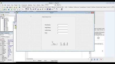 Program sederhana menghitung pembayaran denga delphi